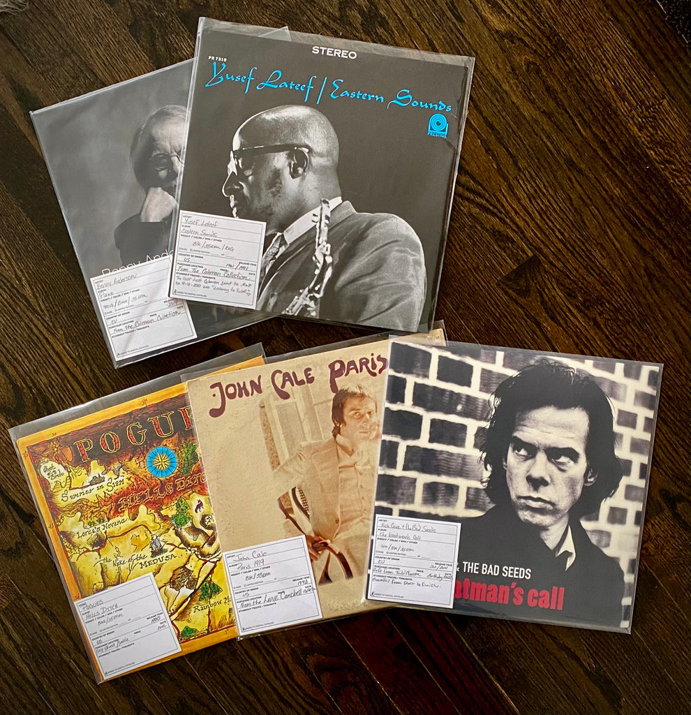 Vinyl Record Catalog Cards with archivist Amanda McCabe Koeppel Design