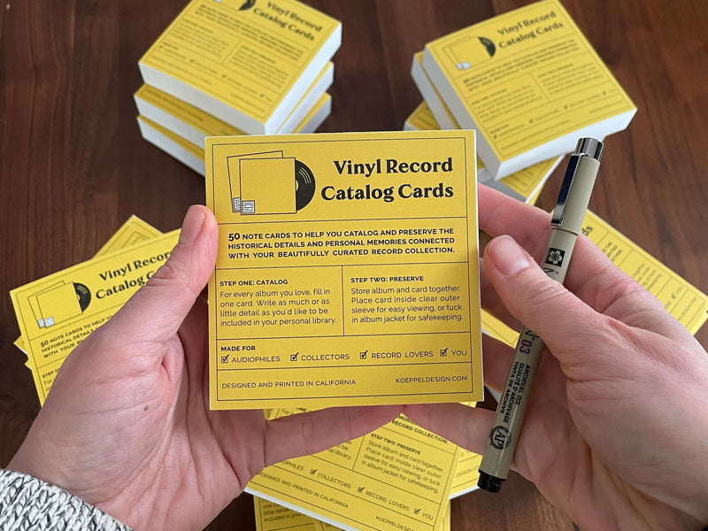 Vinyl Record Catalog Card notepad restock!
