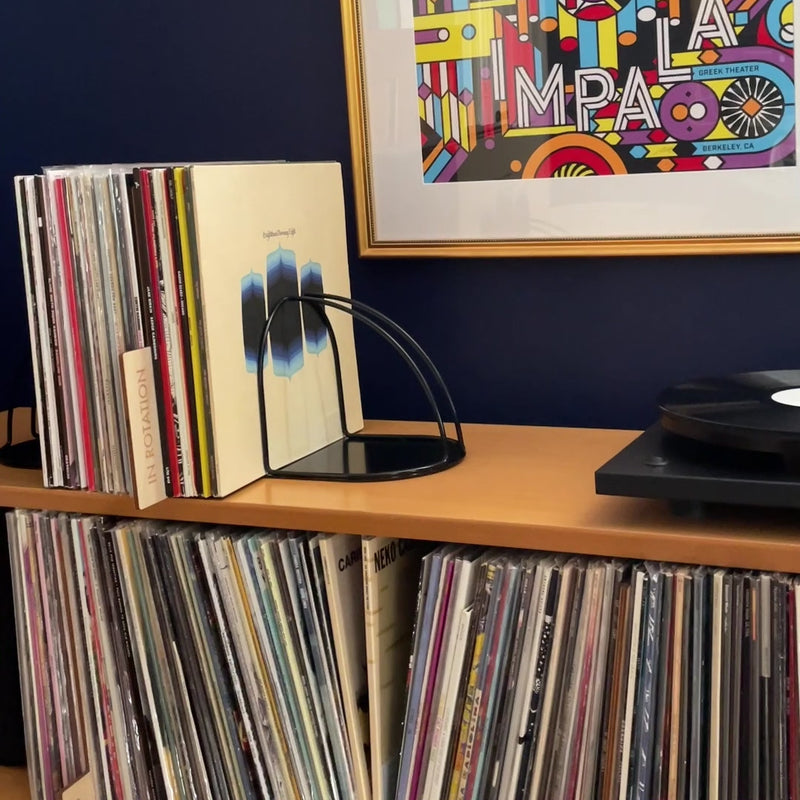 Vinyl Record storage unit with Radiohead Box Set